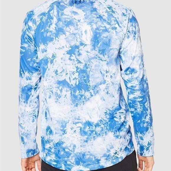 New UA Under armour HeatGear Long Sleeve Men's T-Shirt - Blue Size S Small - Picture 2 of 5